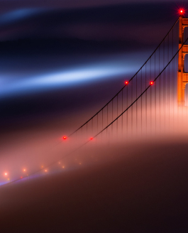 The Golden Gate Bridge and the Fog